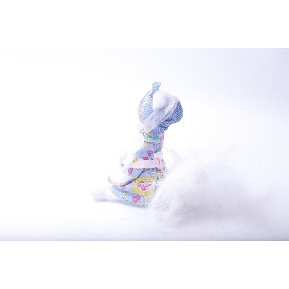 Annalee, Easter Parade, Kitty Cat, Soft Flocked Figure, Holiday Decor, Vintage, - Picture 2 of 3